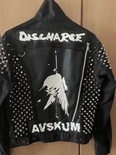 鋲ジャン　ブラックデニムジャケットのサムネイル