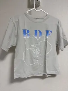 BDF ロゴ 刺繍 半袖 Tシャツ グレー