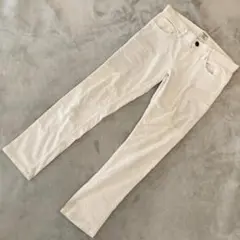 23区 denim ボーイフィットパンツ 40 オフホワイト ポケット付き