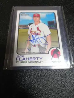 Jack Flaherty サイン入りカード デトロイトタイガース