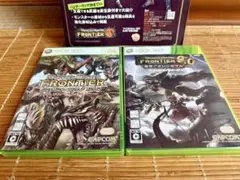 Xbox 360 モンスターハンター フロンティア ソフト 2本 + 付録の冊子