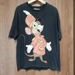 ZARA Disney ティモシー　プリントTシャツ ブラック M　ダンボのサムネイル