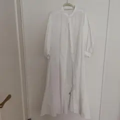 GU シャツワンピース　白