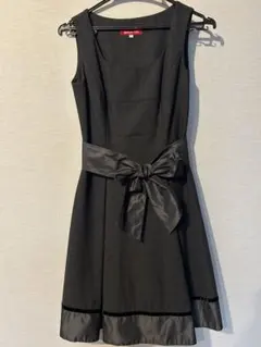 【美品】Apuweiser-riche /ダークグレー/ノースリーブワンピース