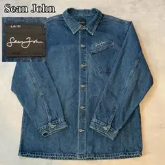 90s Sean John デニム シャツ ジャケット XL 古着 DM1228