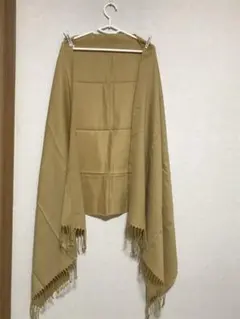 ベージュ　ストール　大判