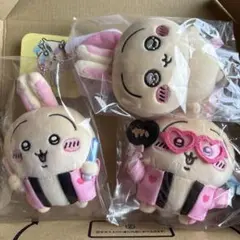 ちいかわオタ活うさぎマスコット うちわペンライト スッキリ目のうさぎマスコットA