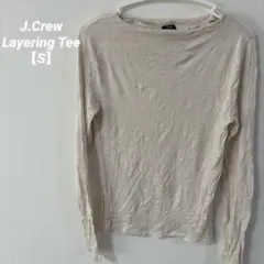 美品✨️【S】J.Crew Layering Tee ベージュ薄手 秋服 お出かけのサムネイル
