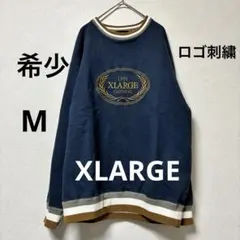 【最終価格】 【希少】 XLARGE スウェット ロゴ刺繍 王冠刺繍 M