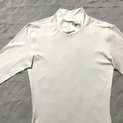 ●プーマ●ゴルフ モックネックシャツ ホワイト M 長袖 白 インナーシャツ