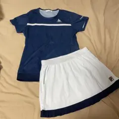 adidas byステラマッカートニー＊異素材切り替えプリーツスコートと