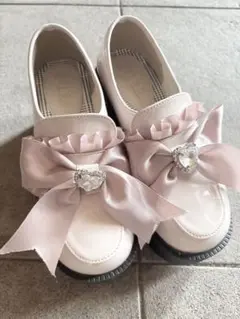 ピンクリボンローファー