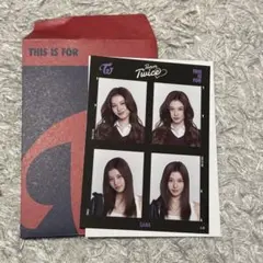 TWICE ポップアップ THIS IS FOR 証明写真風シール サナ