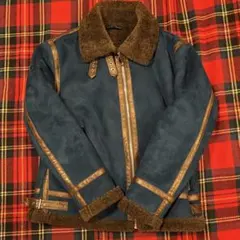 美品！ ZARA ダークブルー B-3タイプ フライトジャケット L