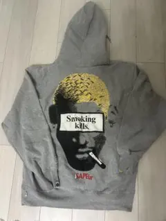 SAPEur Smoking kills FR2 パーカー グレー XLサイズ