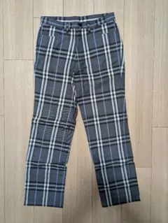 フルノヴァチェック　バーバリーチェック　総柄　裏地起毛　スラックスパンツ　11