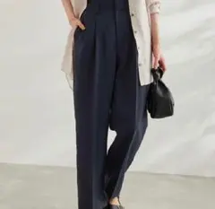 ネイビー スラックス