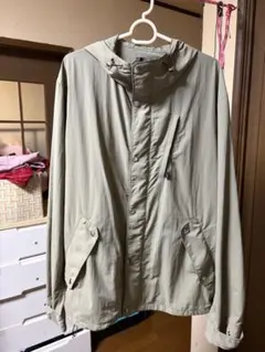 NANO UNIVERSE フード付きナイロンジャケット Lサイズ カーキ