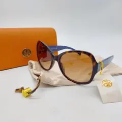未使用保管品　トリーバーチ　サングラス　ブラウン　ネイビーのサムネイル