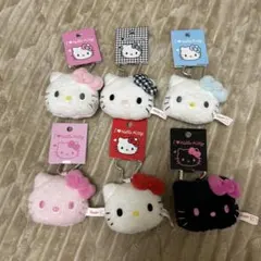 ハローキティ キティちゃん カラビナ付きマスコットキーホルダー 6種セット