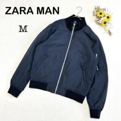 【ZARA MAN ザラマン】ブルゾン アウター ジャンバー ネイビー 秋 冬