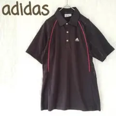 美品 アディダス ポロシャツ ゴルフウェア ロゴワンポイント スポーツ テニス