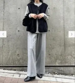 ユニクロブラッシュドジャージーワイドパンツ