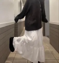 《新品未使用☺︎》フレアスカート ホワイト soulme