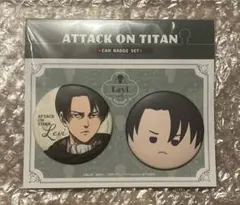 進撃の巨人 リヴァイ kinokosといっしょ 缶バッジセット
