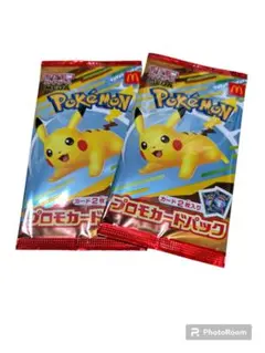 マクドナルドハッピーセット ポケモンカードMEGA2025 プロモ未開封2パック