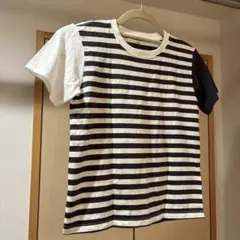 ボーダー柄 クルーネックTシャツ 130cmのサムネイル