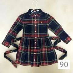 Polo Ralph Lauren チェック柄 シャツワンピース 90