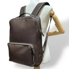 美品 1706 本革 リュックサック イントレチャート ブラウン