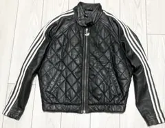 adidas 80’s キルティングレザージャケット Mのサムネイル