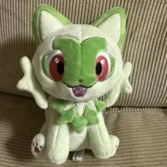 美品【ポケモン】ニャオハ　ぬいぐるみ