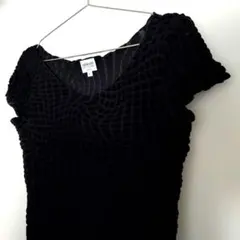 ARMANICOLLEZIONI 半袖カットソー 柄トップス 42 M ブラックのサムネイル