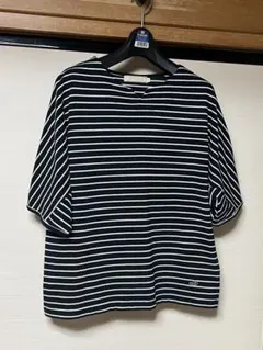 CROCODILE 半袖 Tシャツ ボーダー柄 ブラック Mサイズのサムネイル