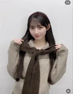 ZARA 乃木坂46 川崎桜着用 フード付きリボンセーター