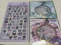 サンリオ文字ドロ クロミ、コロふわシールフレーク マイメロクロミ はぴだんぶい