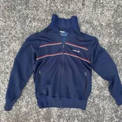 adidas ジップアップジャケット アウター　ネイビー古着
