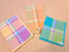 【箱なし商品のみ】Lehner チェック柄ハンカチ 3枚セット