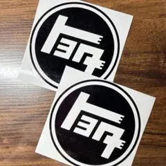 円形ロゴステッカー 2枚セット★トヨタ旧ロゴ★昭和レトロ★デカール★カッティング