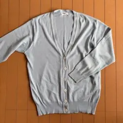 Chantene LL ライトブルー Vネックカーディガン