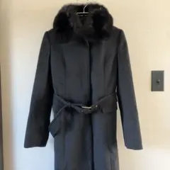 新品未使用 VICKY ビッキー アンゴラ ウール コート ファー ロング M