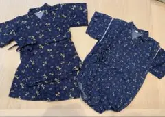 甚平　お揃い　トンボ柄　80cm 95cm 男の子