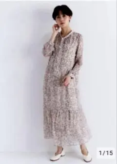 新品未使用プラステロングアンドリーンフラワーボウタイワンピースS