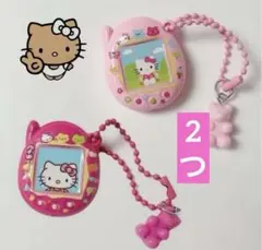 ハロー キティ キーホルダー 2つ チャーム ピンク サンリオ キティちゃん ①