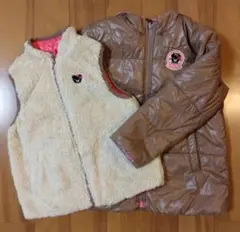 2点セットdouble.b ジャケット リバーシブル ボアライナー 120cm