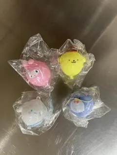 サンリオ　ぷにぷにバルーン　キーチェーン　4個セット