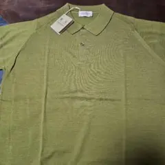 JOHN SMEDLEY 長袖ポロシャツ ベージュ キャメル M - メルカリ